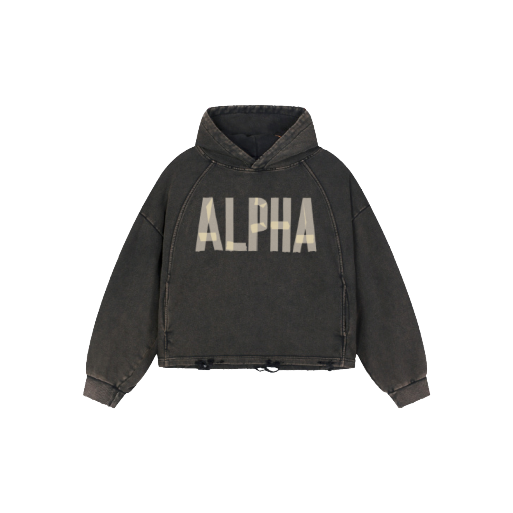 ΑΦΑ Frayed Hem Hoodie