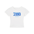 ΖΦΒ Chrome Cropped Tee