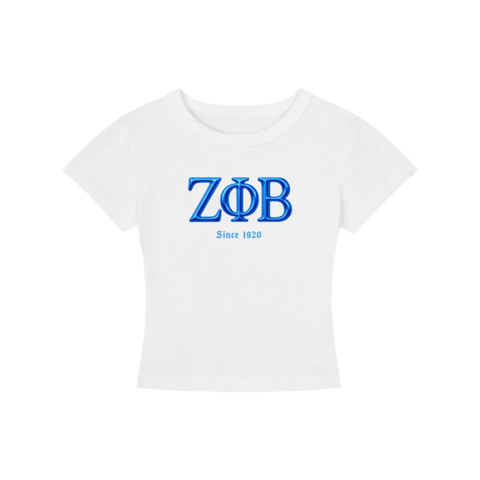 ΖΦΒ Chrome Cropped Tee