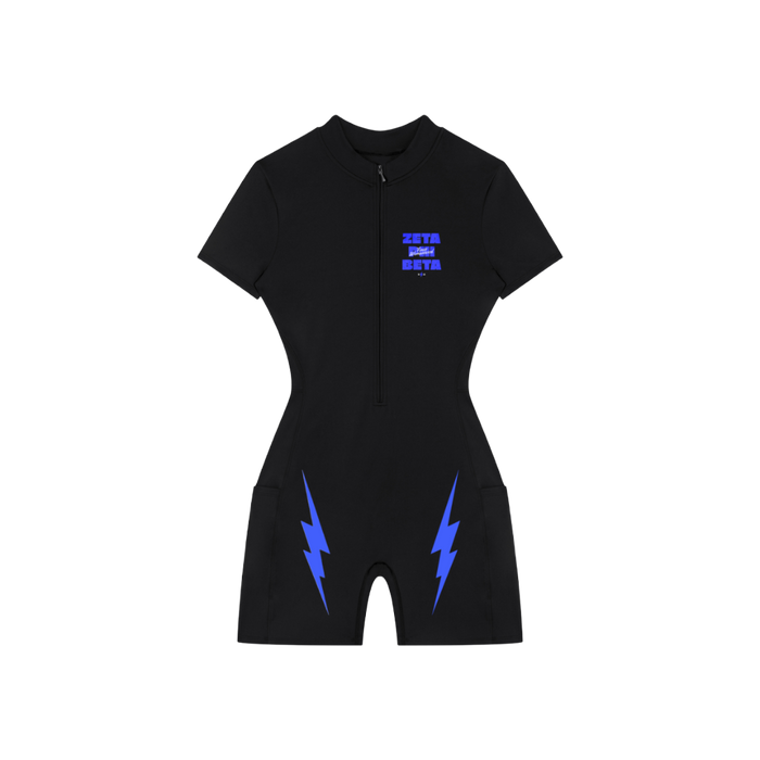 ΖΦΒ Quarter-Zip Short Sleeve Romper
