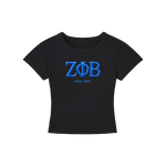 ΖΦΒ Chrome Cropped Tee