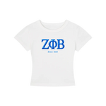 ΖΦΒ Chrome Cropped Tee