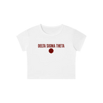 ΔΣΘ Wax Emblem Crop Tee