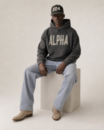 ΑΦΑ Frayed Hem Hoodie